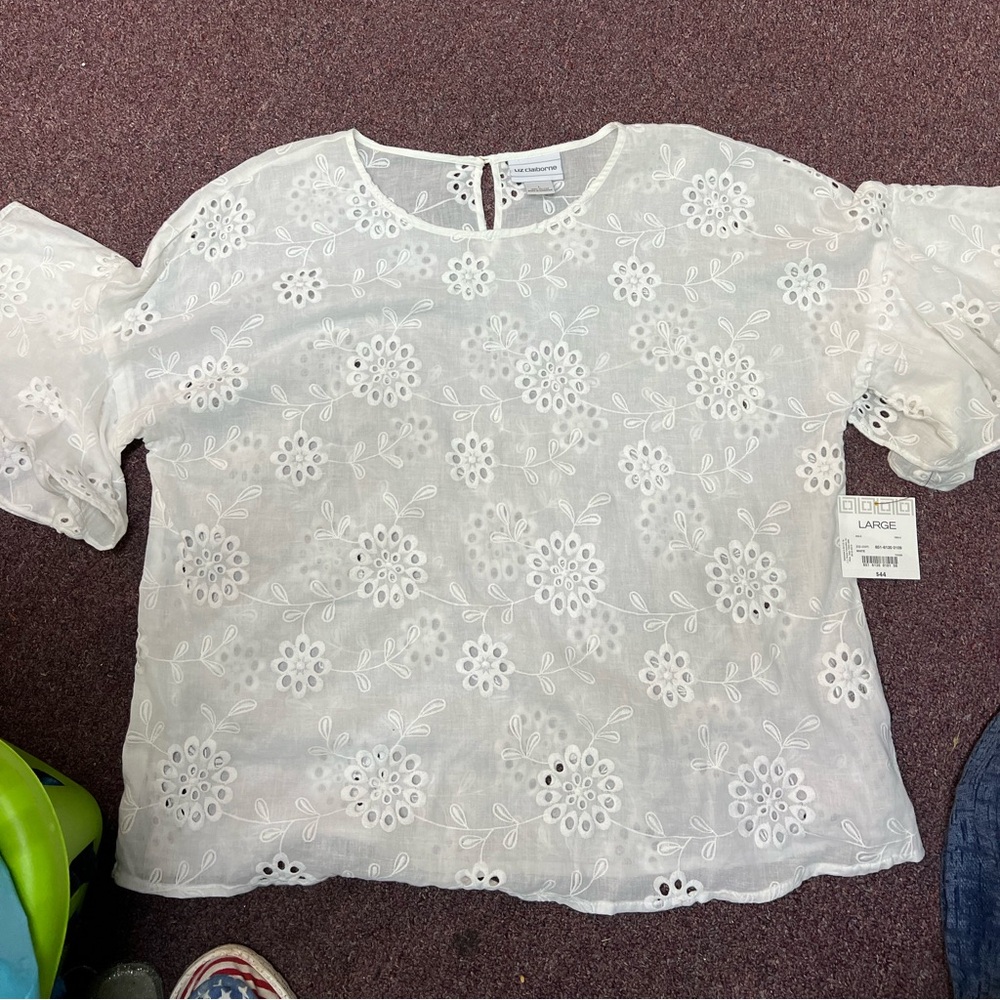 Liz Claiborne blouse size large new with tags